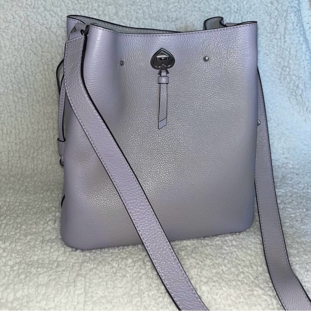 Kate Spade Purple Leather Bucket Bag
